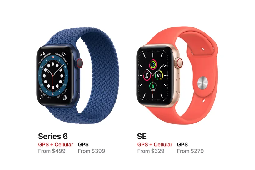 Apple Watch Series 6 vs SE