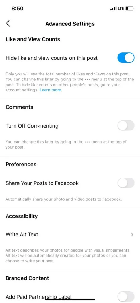 How to hide likes on Instagram