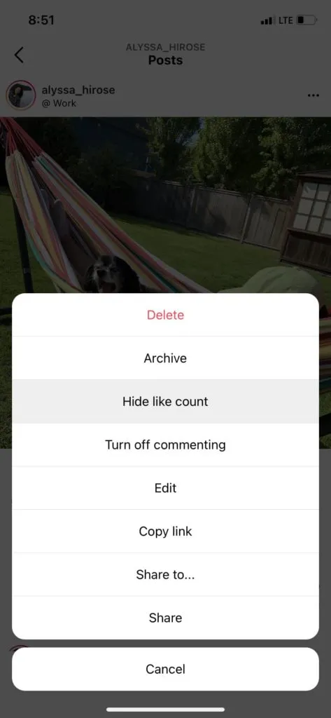 How to hide likes on Instagram