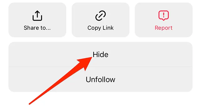 Instragram Feed Post Three Dots Hide