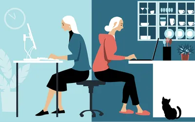 hybrid work schedules