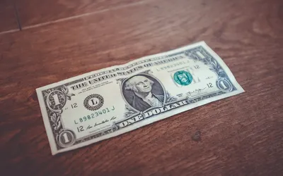 1 US dollar banknote close-up photography