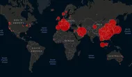 Coronavirus COVID-19 WHO pandemic world map John Hopkins