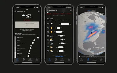 Dark Sky Weather App iOS Dark Mode