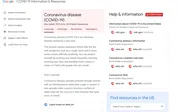 Google Covid-19 Coronavirus portal website