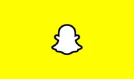 Snap Inc Snapchat logo on yellow.