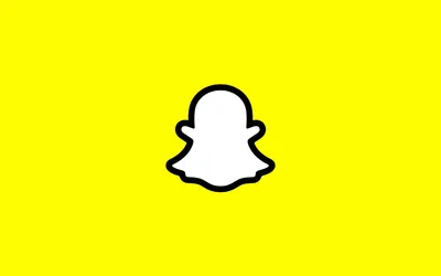 Snap Inc Snapchat logo on yellow.